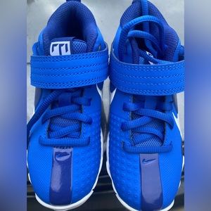 Brand new blue baseball kid cleats